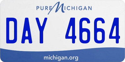 MI license plate DAY4664