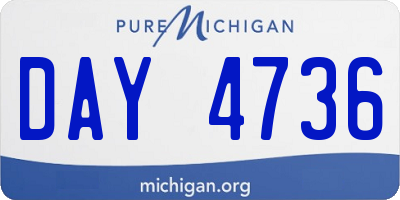 MI license plate DAY4736