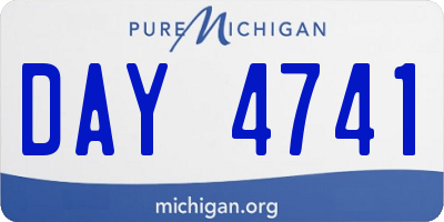 MI license plate DAY4741