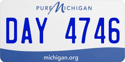 MI license plate DAY4746