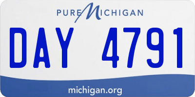 MI license plate DAY4791