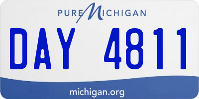 MI license plate DAY4811