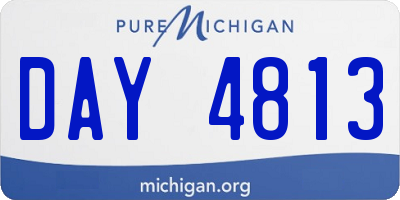 MI license plate DAY4813