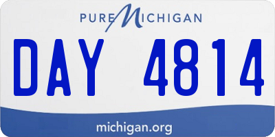 MI license plate DAY4814
