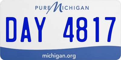 MI license plate DAY4817