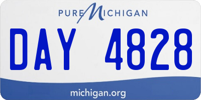 MI license plate DAY4828