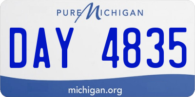 MI license plate DAY4835