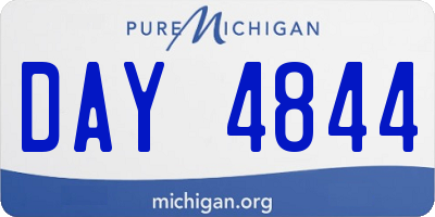 MI license plate DAY4844