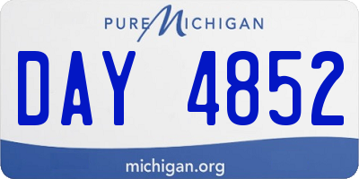 MI license plate DAY4852