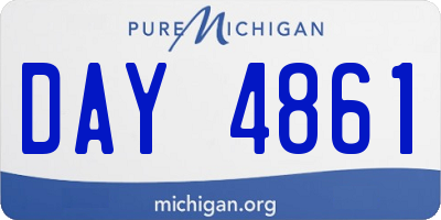 MI license plate DAY4861