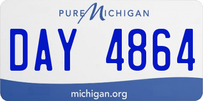 MI license plate DAY4864