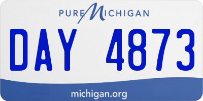 MI license plate DAY4873