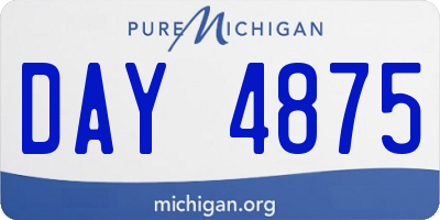 MI license plate DAY4875