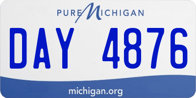MI license plate DAY4876