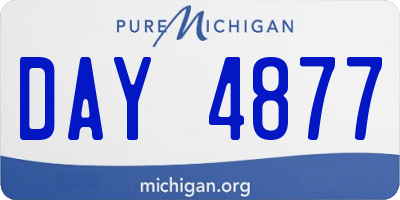 MI license plate DAY4877