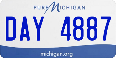 MI license plate DAY4887