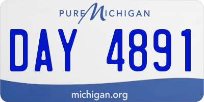 MI license plate DAY4891