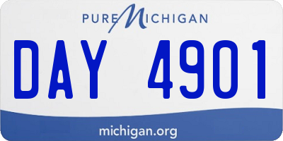 MI license plate DAY4901