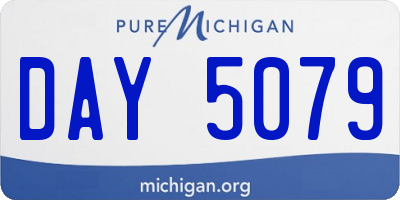 MI license plate DAY5079