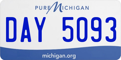 MI license plate DAY5093