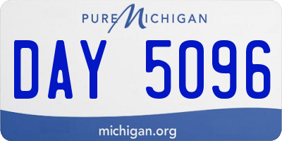MI license plate DAY5096