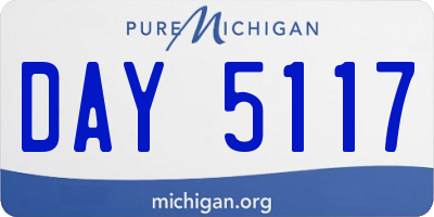 MI license plate DAY5117