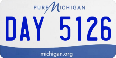 MI license plate DAY5126