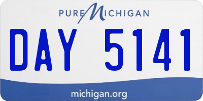MI license plate DAY5141