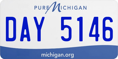 MI license plate DAY5146