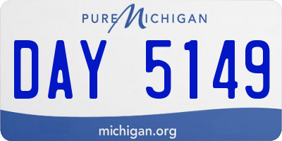 MI license plate DAY5149