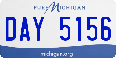 MI license plate DAY5156