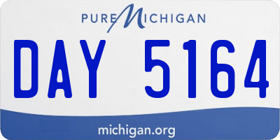 MI license plate DAY5164