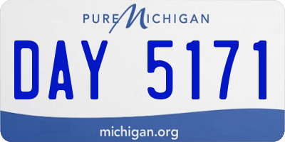 MI license plate DAY5171