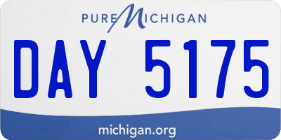 MI license plate DAY5175