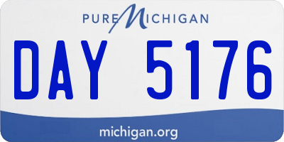 MI license plate DAY5176