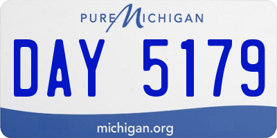 MI license plate DAY5179
