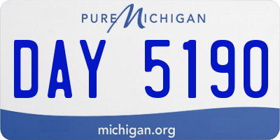 MI license plate DAY5190