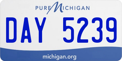 MI license plate DAY5239