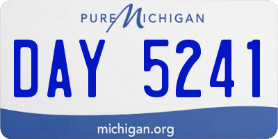 MI license plate DAY5241