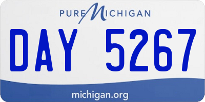 MI license plate DAY5267