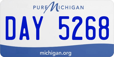 MI license plate DAY5268