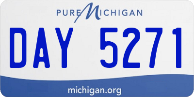 MI license plate DAY5271