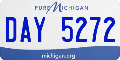 MI license plate DAY5272