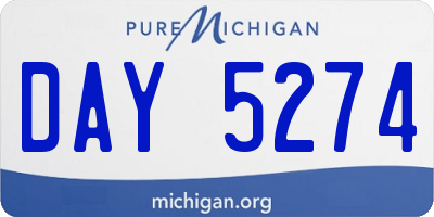 MI license plate DAY5274