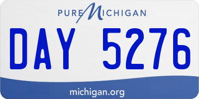 MI license plate DAY5276
