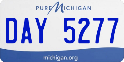 MI license plate DAY5277