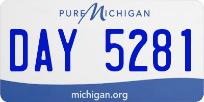 MI license plate DAY5281
