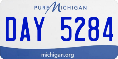 MI license plate DAY5284