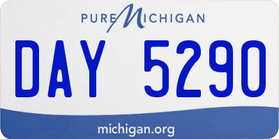 MI license plate DAY5290