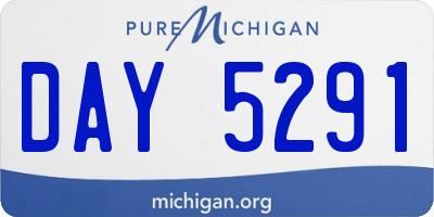 MI license plate DAY5291